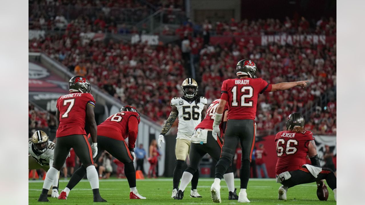 New Orleans Saints Game-Used Football vs. Tampa Bay Buccaneers on December  19, 2021