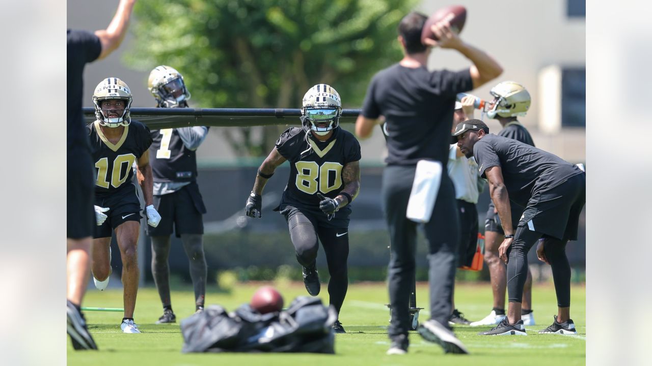 New Orleans Saints - Jarvis Landry catches ball over camper at his annual  Youth Camp.