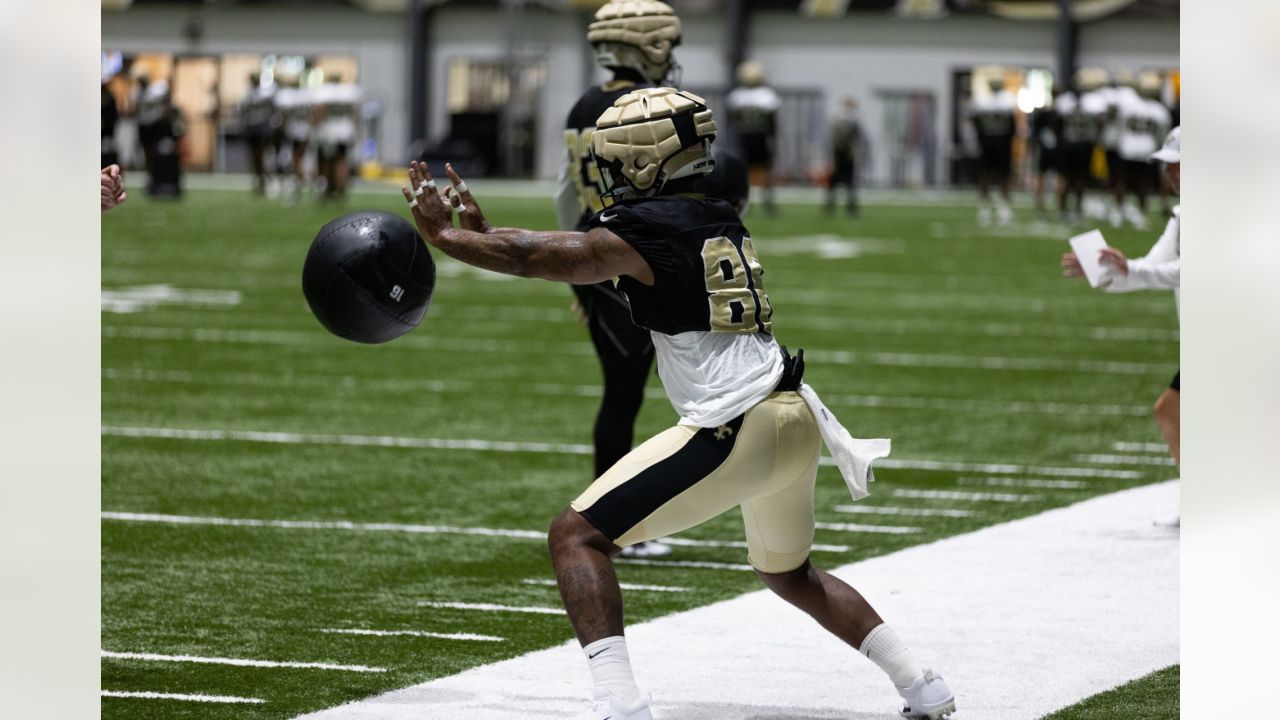 New Orleans Saints wide receiver Chris Olave (12) signs autographs, after  training camp at their NFL football training facility in Metairie, La.,  Saturday, July 30, 2022. (AP Photo/Gerald Herbert Stock Photo - Alamy