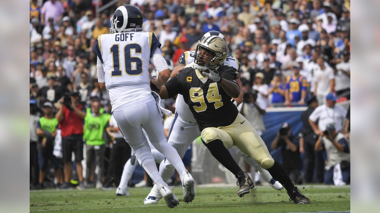 September 15, 2019 Los Angeles Rams running back Todd Gurley in action  during the NFL game between the Los Angeles Rams and the New Orleans Saints  at the Los Angeles Coliseum in