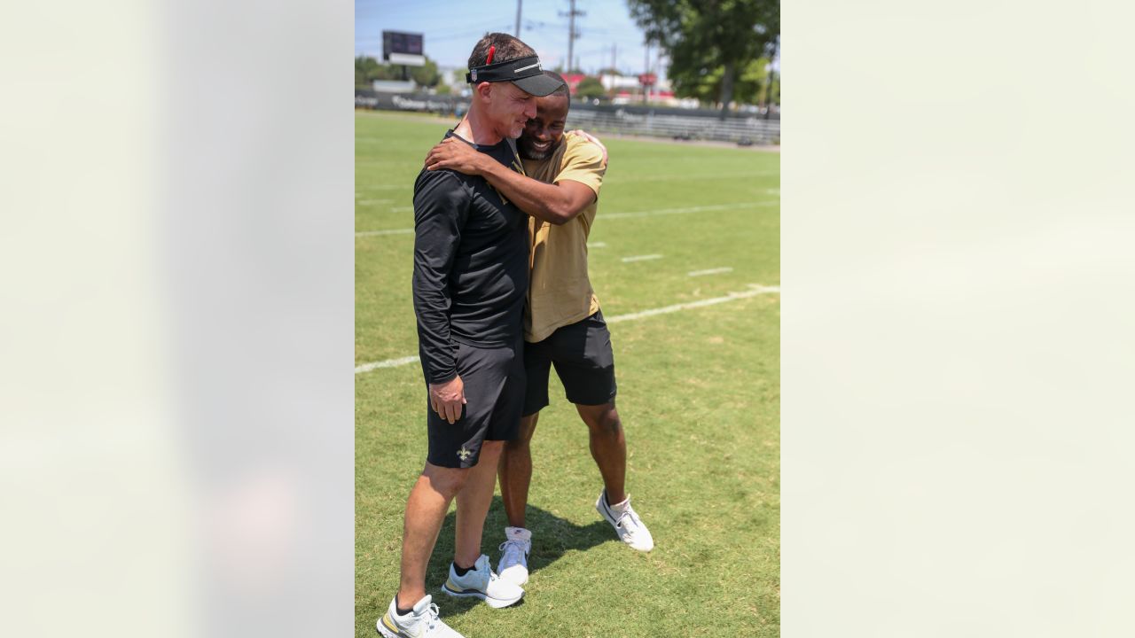 New Orleans Saints cornerbacks Jabari Greer (33) and Marquis Johnson (49)  during OTA workouts at their NFL football training facility in Metairie,  La., Thursday, May 31, 2012. (AP Photo/Gerald Herbert Stock Photo - Alamy