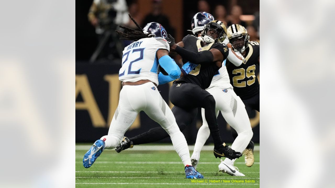 Tennessee Titans wide receiver Nick Westbrook-Ikhine (15) during an NFL  football game against the New Orleans Saints, Sunday, Sep. 10, 2023, in New  Orleans. (AP Photo/Tyler Kaufman Stock Photo - Alamy