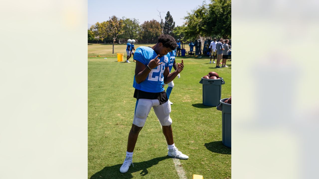 August 1, 2019: Saints defensive back Marshon Lattimore (23) tries to jam  wide receiver Michael Thomas (13) at the line of scrimmage during practice  on August 1, 2019 at the Ochsner Sports