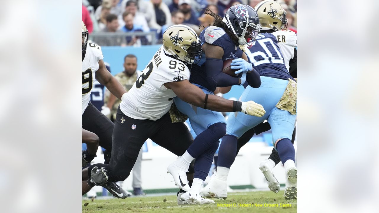 Tennessee Titans linebacker Jack Gibbens (50) during an NFL football game  against the New Orleans Saints, Sunday, Sep. 10, 2023, in New Orleans. (AP  Photo/Tyler Kaufman Stock Photo - Alamy