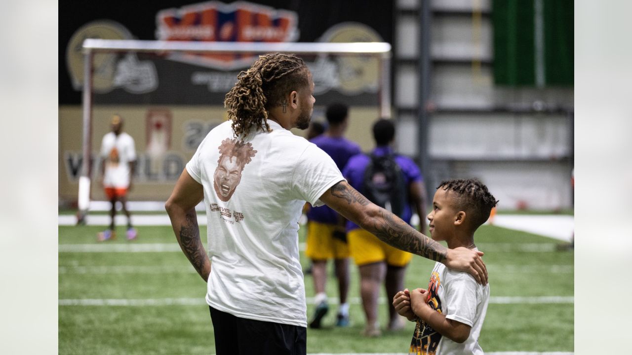 Tyrann Mathieu hosts 2022 Heart of a Badger youth football camp