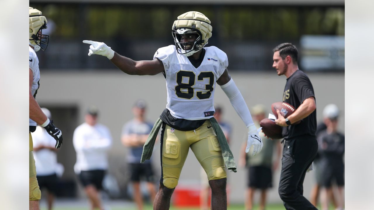 New Orleans Saints wide receiver Jontre Kirklin (85) runs with the