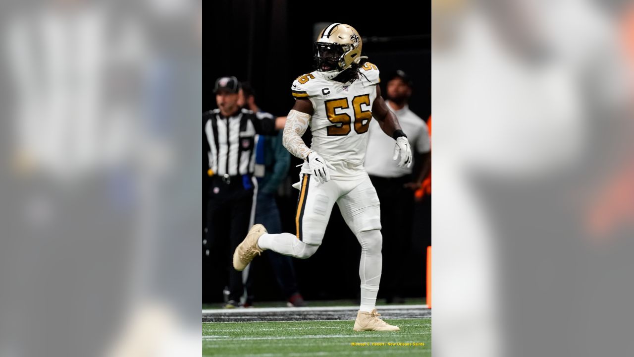 New Orleans Saints in Color Rush uniforms for Thanksgiving vs. Falcons