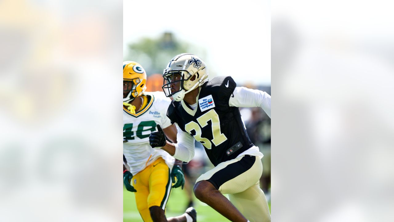 New Orleans Saints wide receiver Marquez Callaway (1) and running back Tony  Jones Jr. (34) celebrate after an NFL preseason football game against the  Los Angeles Chargers, Friday, Aug. 26, 2022, in