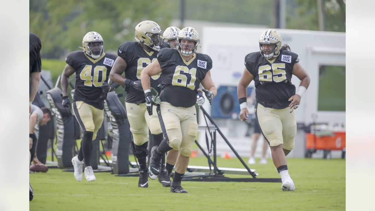 New Orleans Saints rookie defensive end Payton Turner exhibiting  versatility in training camp