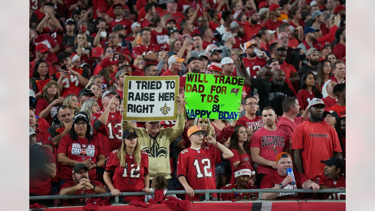 New Orleans Saints Game-Used Football vs. Tampa Bay Buccaneers on December  19, 2021