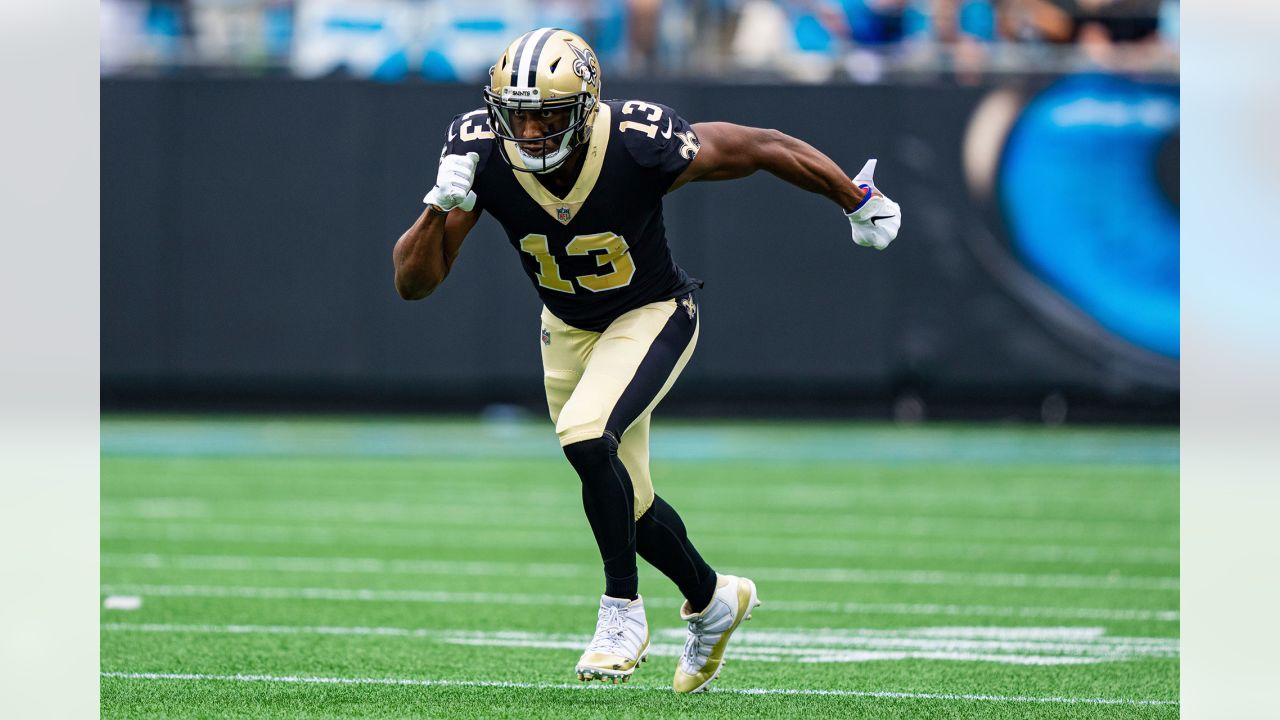 New Orleans Saints wide receiver Michael Thomas (13) plays against the  Carolina Panthers during an NFL football game, Sunday, Sept. 25, 2022, in  Charlotte, N.C. (AP Photo/Jacob Kupferman Stock Photo - Alamy