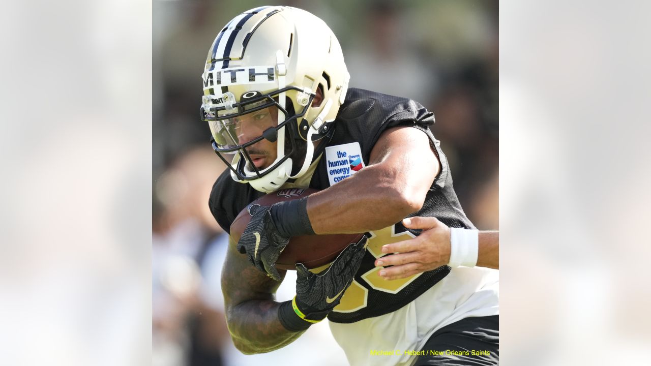 New Orleans Saints players adjust to Guardian Caps during training camp