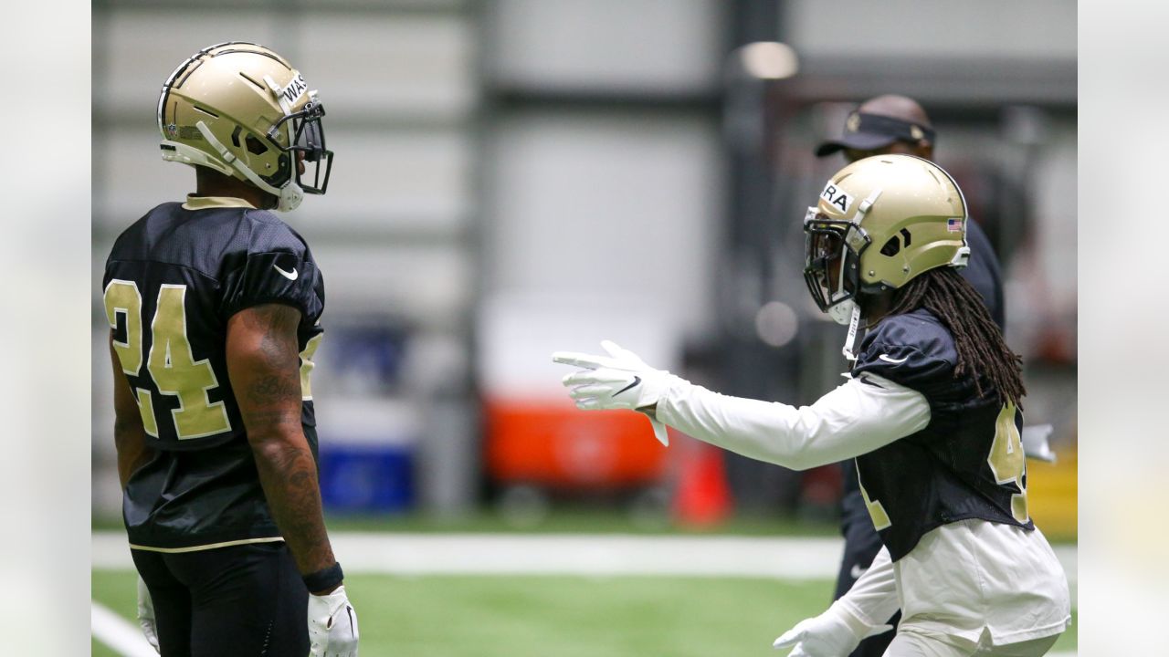 New Orleans Saints safety Tyrann Mathieu (32) runs through drills at the  team's NFL football minicamp in Metairie, La., Thursday, June 15, 2023. (AP  Photo/Gerald Herbert Stock Photo - Alamy