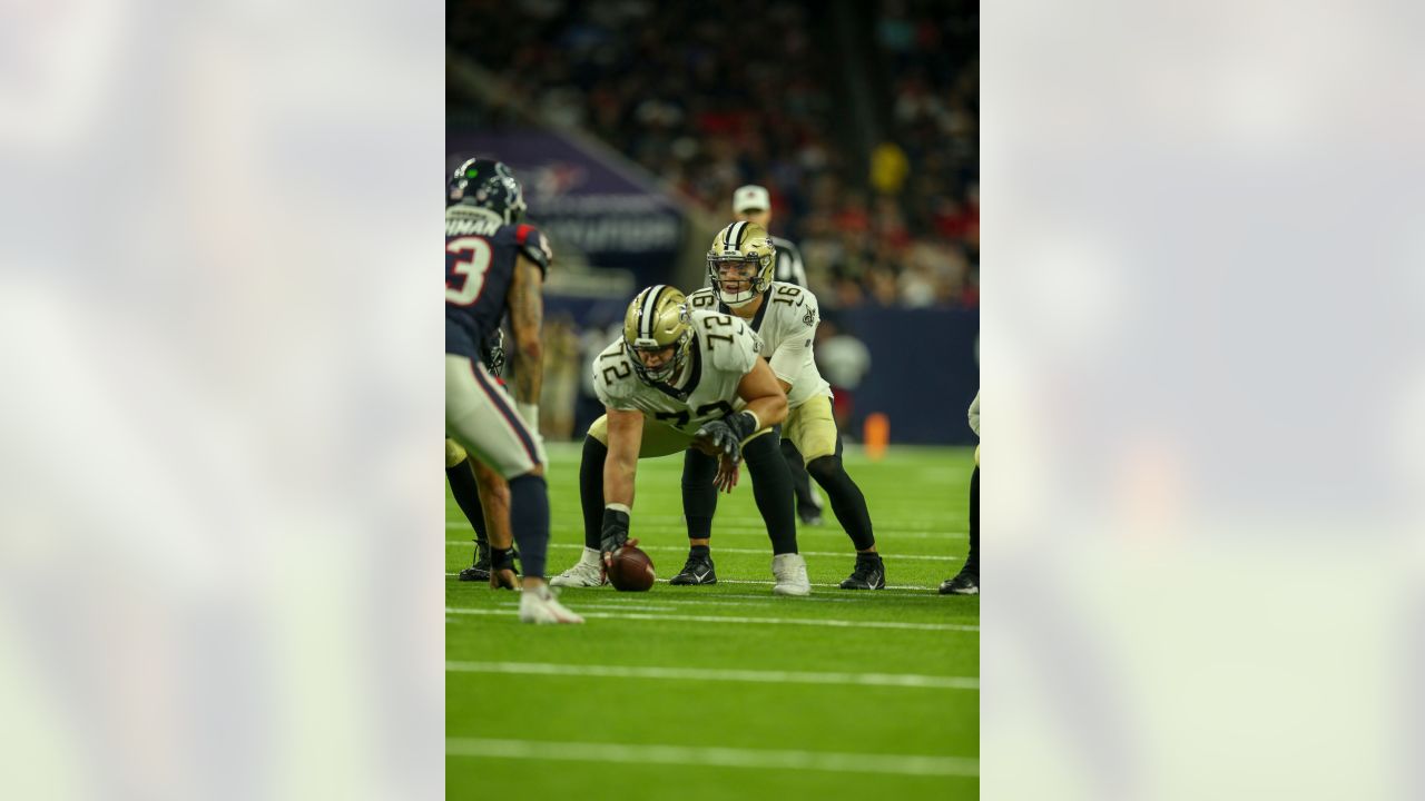 FOX Sports reporter and former running back Mark Ingram before an NFL  preseason football game between the New Orleans Saints and the Houston  Texans, Sunday, Aug. 27, 2023, in New Orleans. (AP