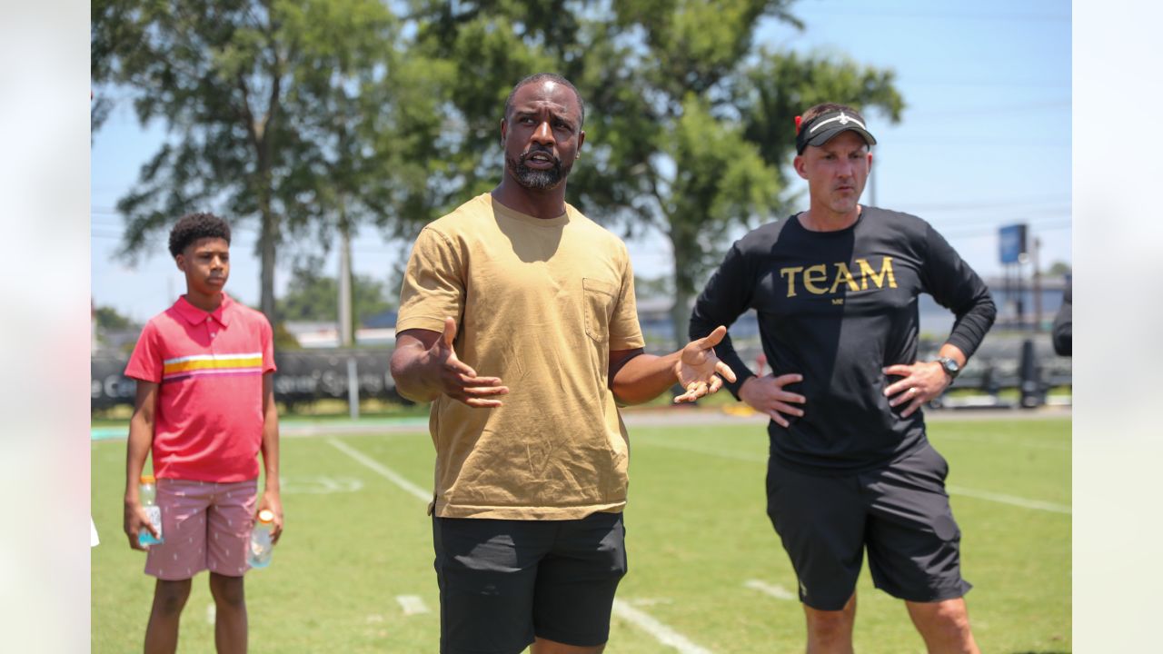 New Orleans Saints cornerbacks Jabari Greer (33) and Marquis Johnson (49)  during OTA workouts at their NFL football training facility in Metairie,  La., Thursday, May 31, 2012. (AP Photo/Gerald Herbert Stock Photo - Alamy