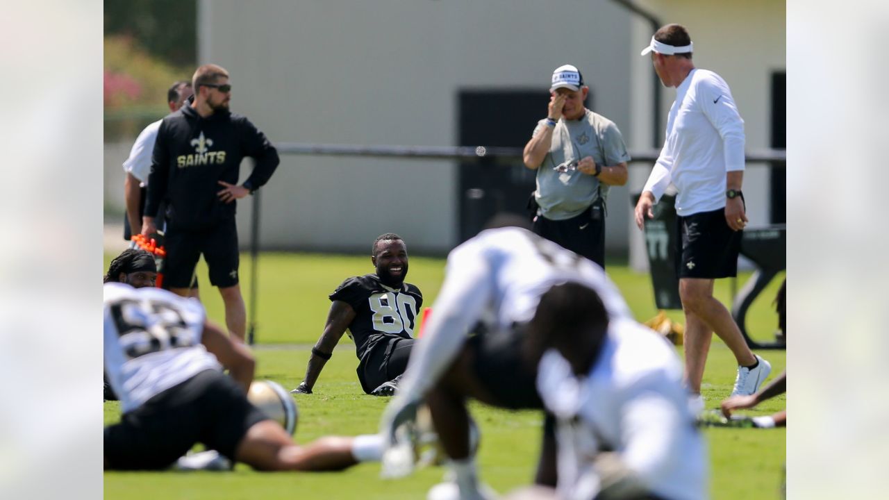 New Orleans Saints - Jarvis Landry catches ball over camper at his annual  Youth Camp.