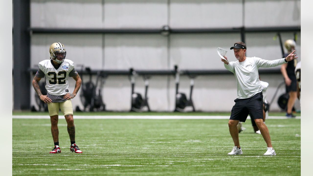 New Orleans Saints safety Tyrann Mathieu (32) runs through drills at the  team's NFL football minicamp in Metairie, La., Thursday, June 15, 2023. (AP  Photo/Gerald Herbert Stock Photo - Alamy