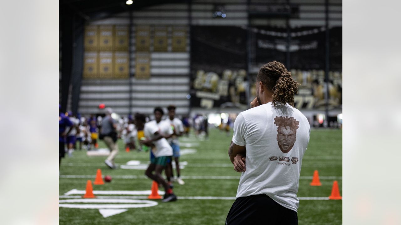 Tyrann Mathieu hosts 2022 Heart of a Badger youth football camp