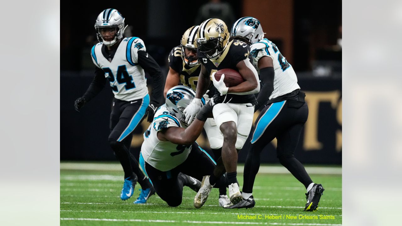 Panthers perfect with 41-38 win over Saints