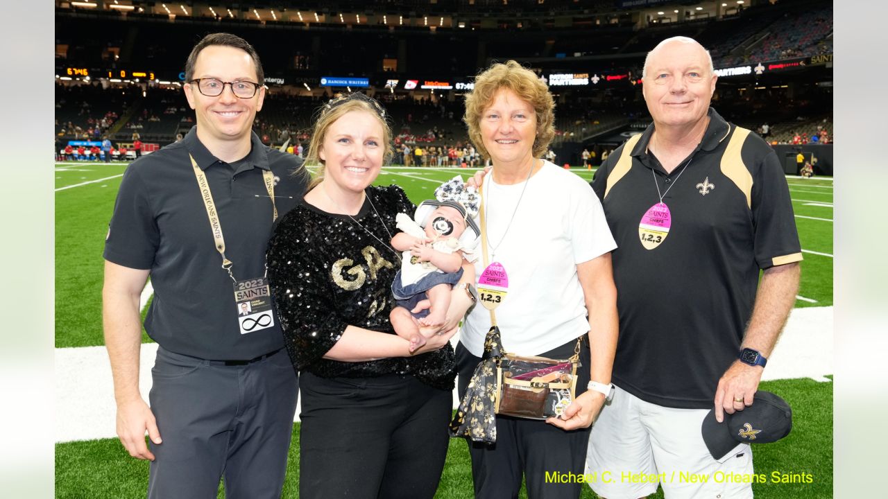 New Orleans, Louisiana, USA. 14th Aug, 2023. New Orleans Saints safety Smoke  Monday smiles after his team intercepted the ball from the Kansas City  Chiefs in an NFL preseason game in New