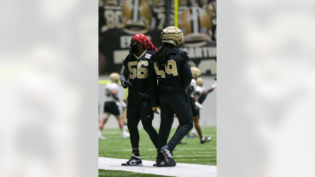 New Orleans Saints cornerback Marshon Lattimore performing to the