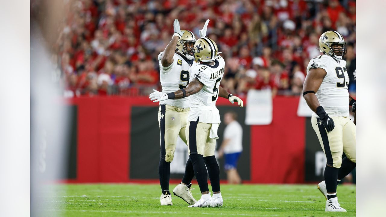 New Orleans Saints Game-Used Football vs. Tampa Bay Buccaneers on December  19, 2021