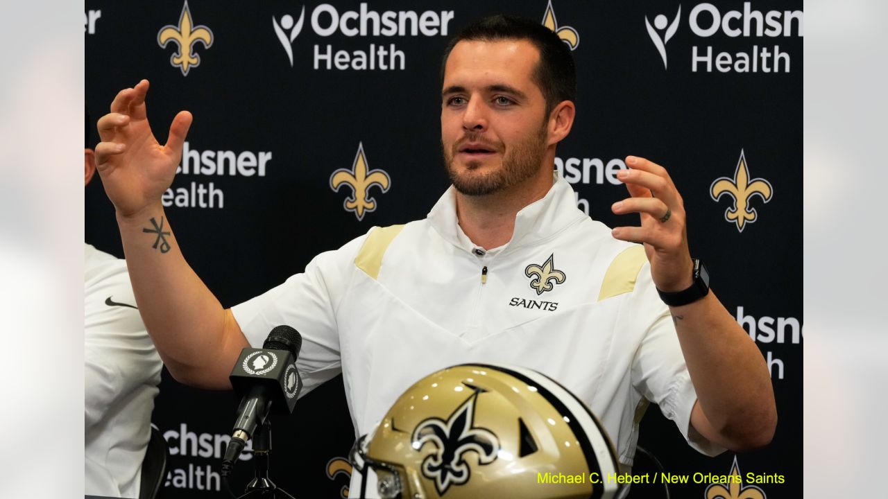 New Orleans Saints quarterback Derek Carr is a football lifer