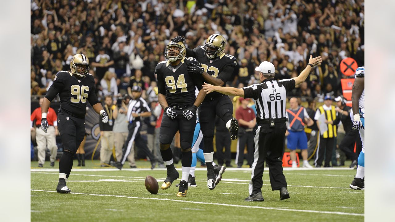 Saints star Cameron Jordan squeezes into dad's Pro Bowl jersey for Steve  Jordan Vikings Ring of Honor induction – Twin Cities