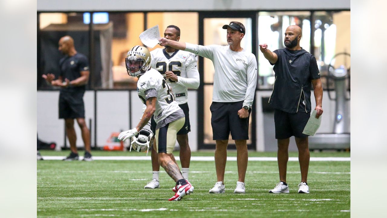 First look: Tyrann Mathieu practicing with Saints