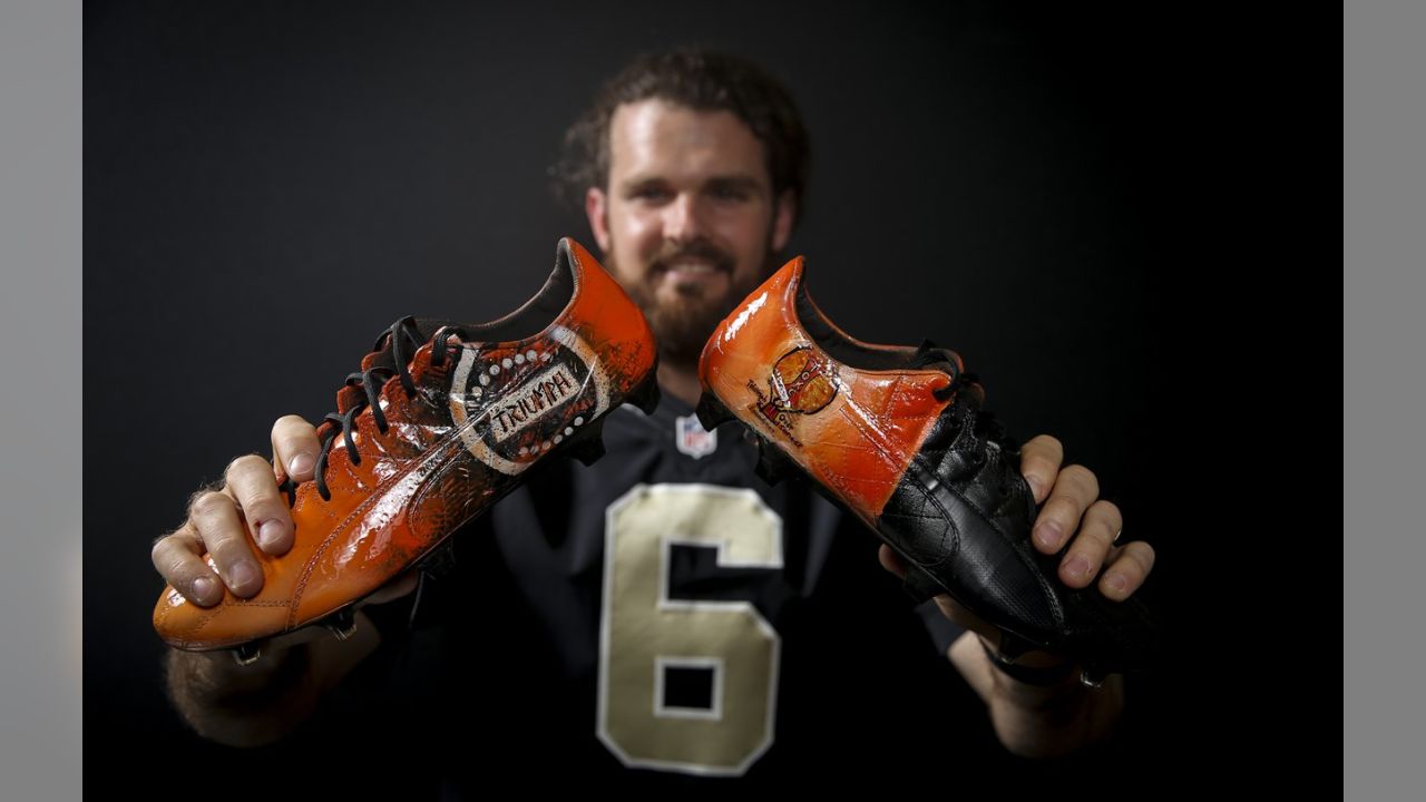Drew Brees Pays Homage to Baseball Legends with Custom Cleats on Game Day