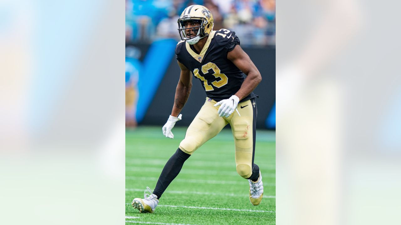 New Orleans Saints wide receiver Michael Thomas (13) plays against the  Carolina Panthers during an NFL football game, Sunday, Sept. 25, 2022, in  Charlotte, N.C. (AP Photo/Jacob Kupferman Stock Photo - Alamy