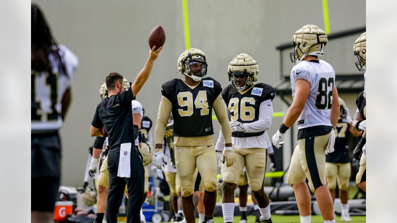 New Orleans Saints quarterback Andy Dalton lights up practice as team  prepares for preseason opener