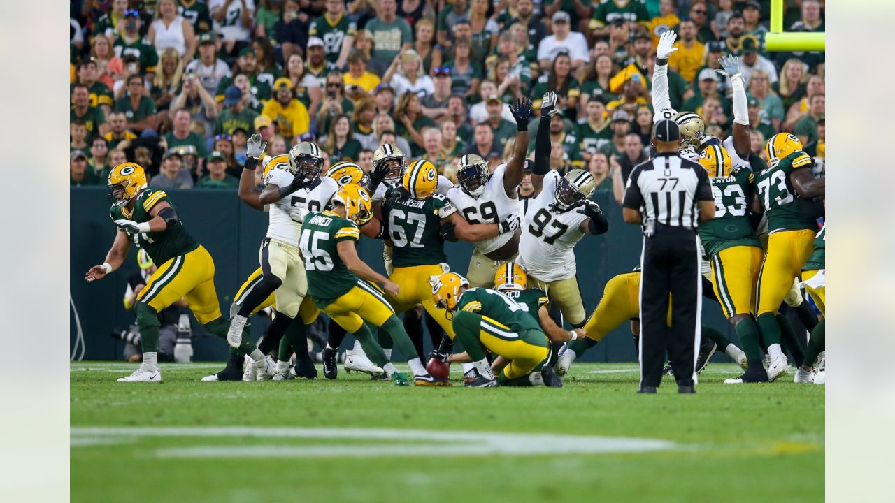 New Orleans Saints vs. Green Bay Packers on August 19, 2022