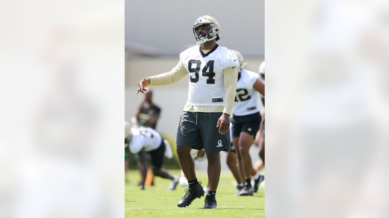 2022 Saints OTAs - New Orleans Saints wide receiver Jarvis Landry brings  the juice to OTAs too