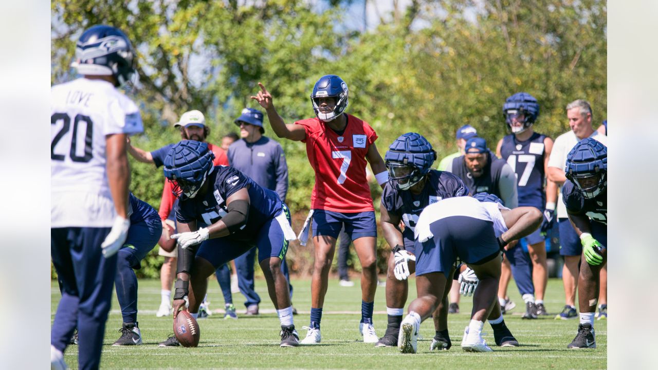 Seattle Seahawks cornerback Michael Jackson (30) tosses a football during  warmups during the NFL football team's training camp, Wednesday, Aug. 9,  2023, in Renton, Wash. (AP Photo/Lindsey Wasson Stock Photo - Alamy