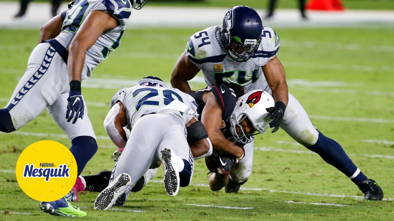 Seattle Seahawks wide receiver DK Metcalf (14) during an NFL football game  against the Denver Broncos, Monday, Sept. 12, 2022, in Seattle, WA. The  Seahawks defeated the Bears 17-16. (AP Photo/Ben VanHouten