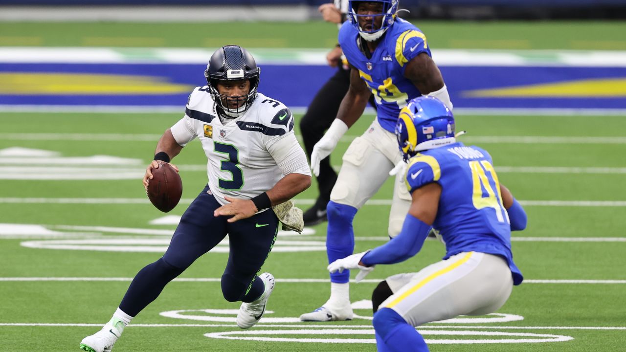 Seattle, WA, USA. 3rd Oct, 2019. Seattle Seahawks cornerback Neiko Thorpe  (23) carries the ''12'' flag before a game between the Los Angeles Rams and  Seattle Seahawks at CenturyLink Field in Seattle