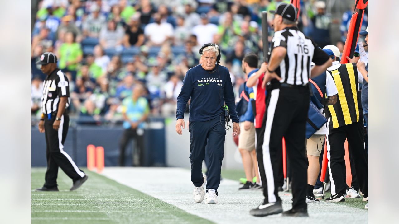 Seattle Seahawks defensive back Tariq Woolen is pictured during an NFL  football game against the Atlanta Falcons, Sunday, Sept. 25, 2022, in  Seattle. The Falcons won 27-23. (AP Photo/Stephen Brashear Stock Photo -  Alamy