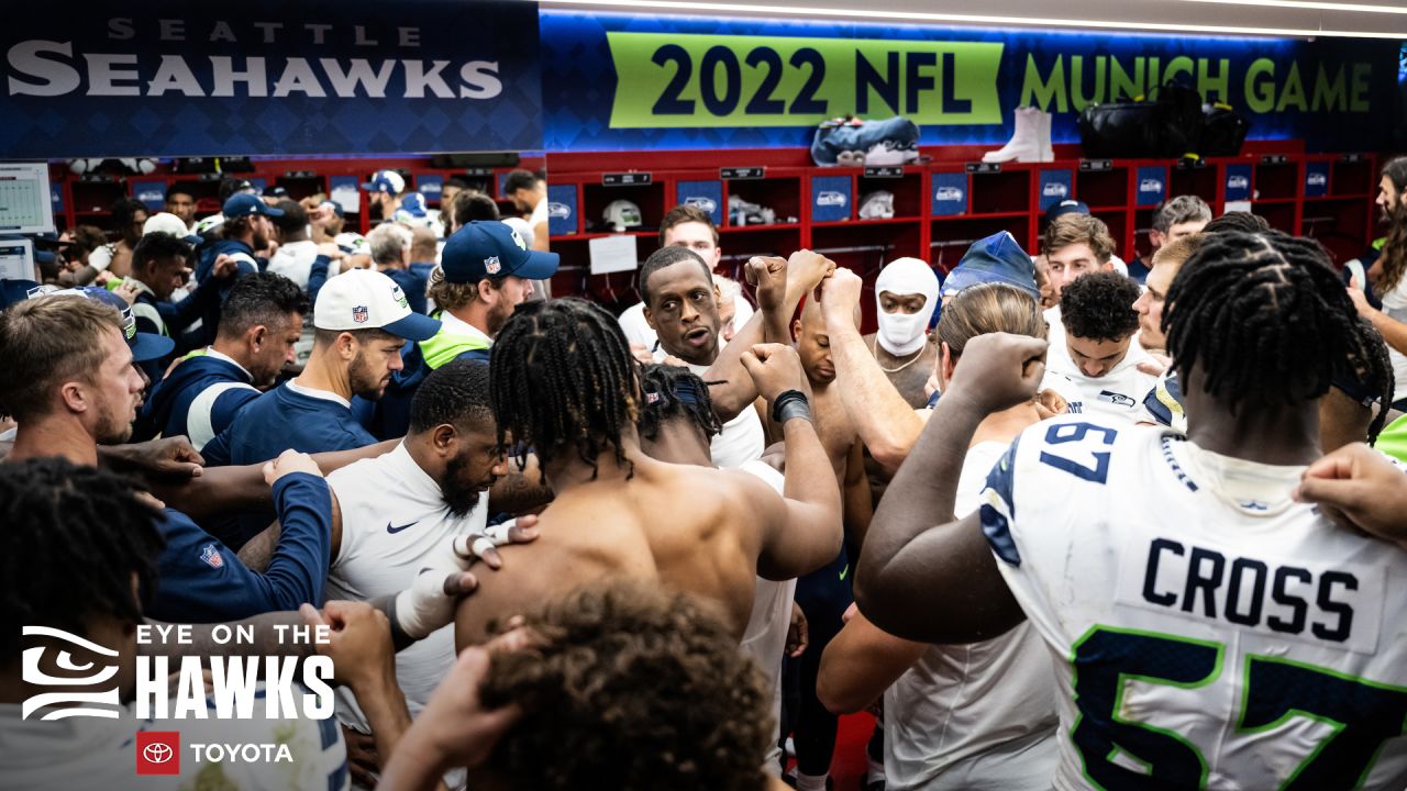 Seattle Seahawks linebacker Jon Rhattigan (59) walks on the field during  minicamp Tuesday, June 6, 2023, at the NFL football team's facilities in  Renton, Wash. (AP Photo/Lindsey Wasson Stock Photo - Alamy