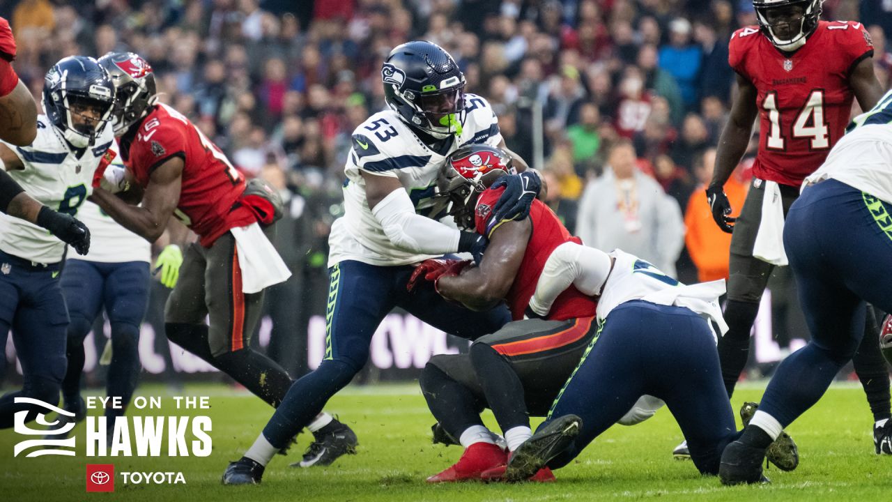 Seattle Seahawks guard Gabe Jackson (66) in action during an NFL football  game against the Tampa Bay Buccaneers at Allianz Arena in Munich, Germany,  Sunday, Nov. 13, 2022. The Tampa Bay Buccaneers