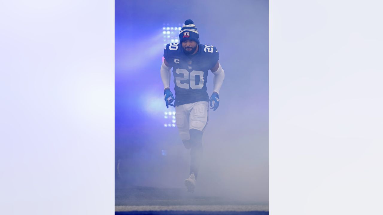 Chicago Bears cornerback Lamar Jackson (23) runs off the field after an NFL  football game against the New York Giants on Sunday, Oct. 2, 2022, in East  Rutherford, N.J. (AP Photo/Adam Hunger