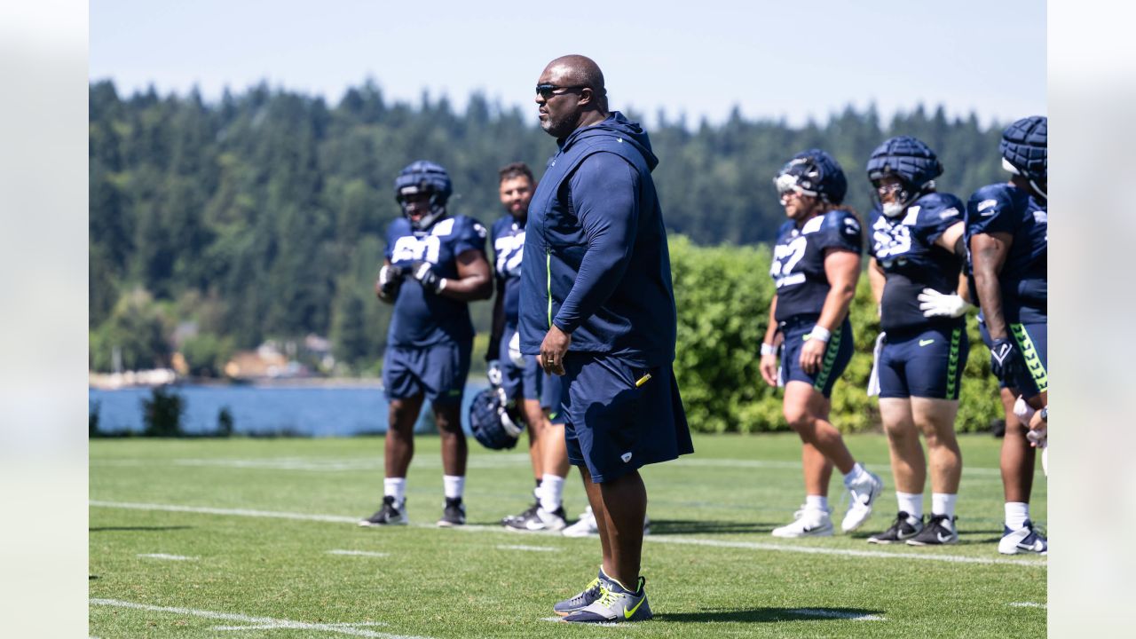 Seattle Seahawks wide receiver DK Metcalf (14) runs during the NFL football  team's training camp, Thursday, Aug. 3, 2023, in Renton, Wash. (AP  Photo/Lindsey Wasson Stock Photo - Alamy