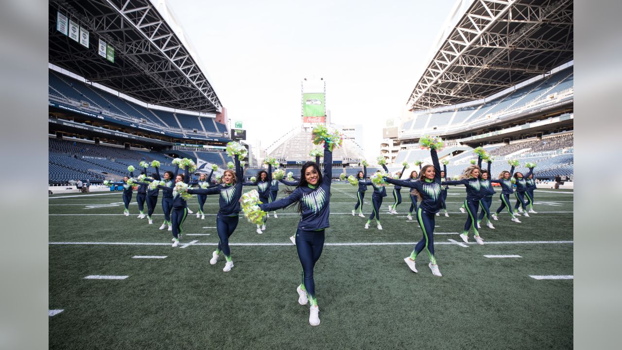 Jessica rocking the pregame rehearsal.