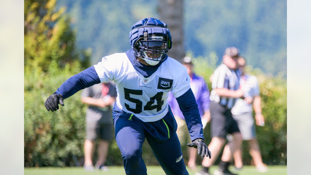 Seattle Seahawks wide receiver DK Metcalf (14) runs during the NFL football  team's training camp, Thursday, Aug. 3, 2023, in Renton, Wash. (AP  Photo/Lindsey Wasson Stock Photo - Alamy