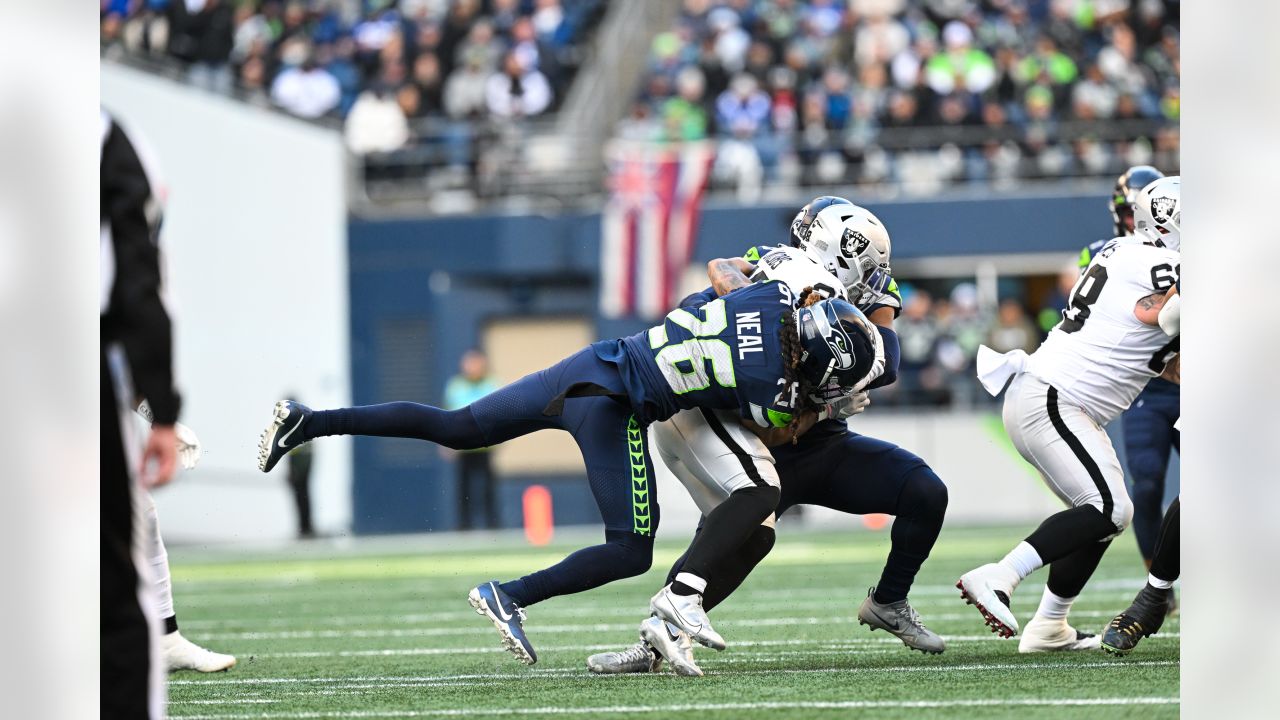 Seattle Seahawks cornerback Ryan Neal makes a catch as he warms up during  NFL football training camp, Monday, Aug. 24, 2020, in Renton, Wash. (AP  Photo/Ted S. Warren, Pool Stock Photo - Alamy