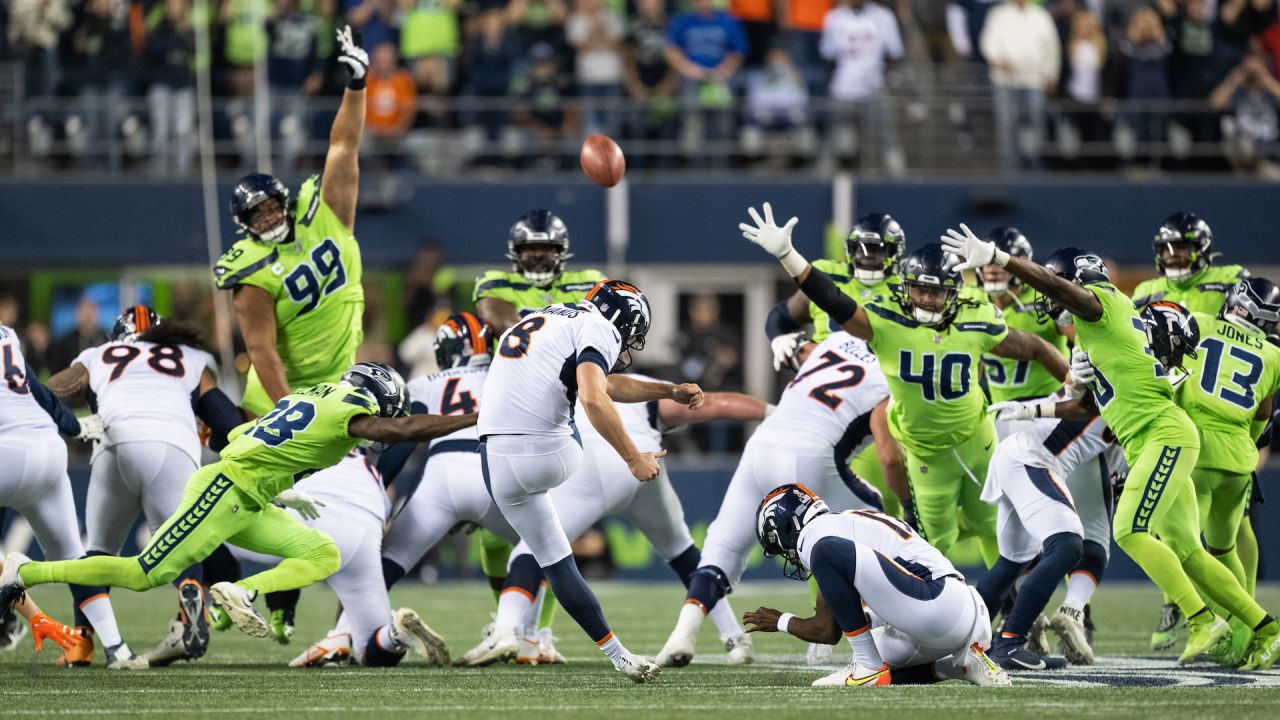 Seattle Seahawks safety Josh Jones (13) looks on during an NFL football  game against the Las