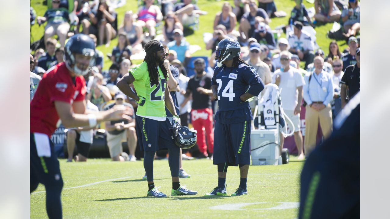 Seattle Seahawks on X: The club debuted green practice jerseys on the  first day of #SeahawksCamp: [   / X