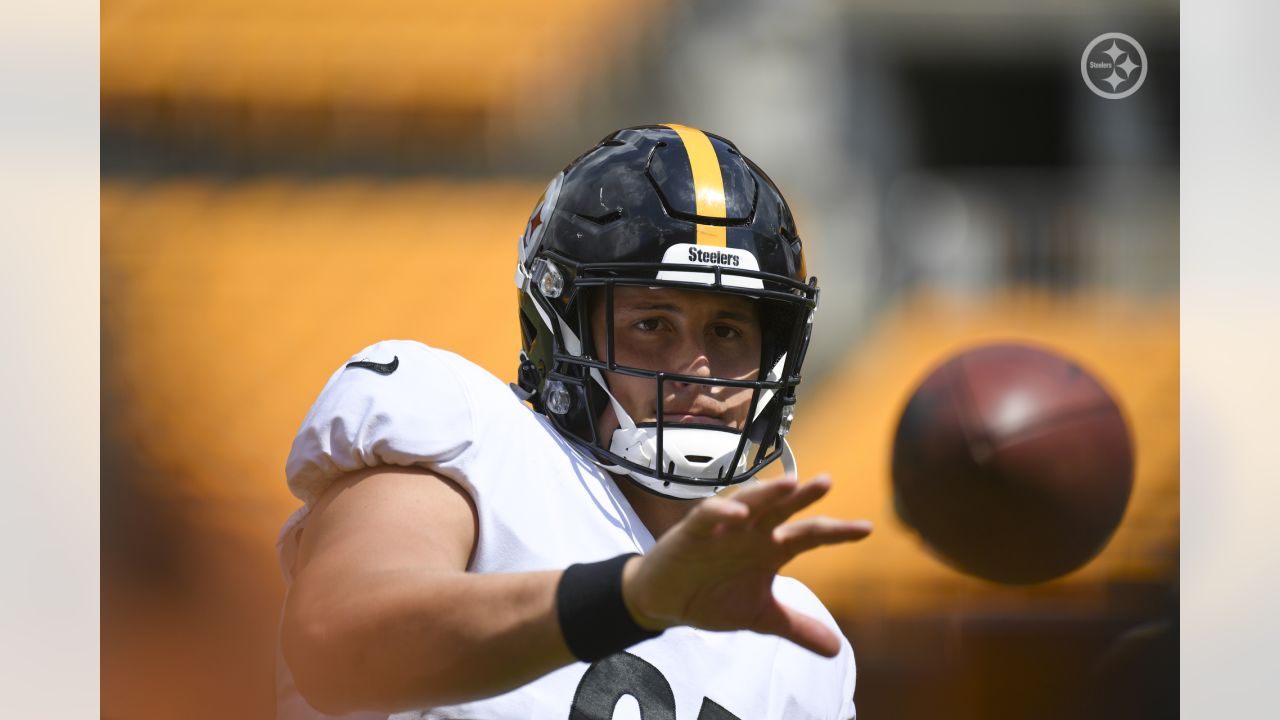 Pittsburgh Steelers fullback Derek Watt (44) during an NFL football  training camp practice, Monday, Aug. 24, 2020, in Pittsburgh. (AP  Photo/Keith Srakocic Stock Photo - Alamy