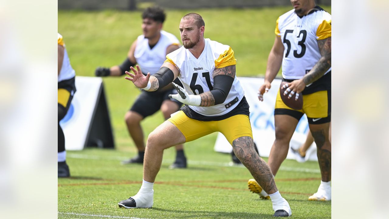 Pittsburgh Steelers safety Donald Washington (9) during NFL football rookie  minicamp, Saturday, May 7, 2016 in Pittsburgh. (AP Photo/Keith Srakocic  Stock Photo - Alamy