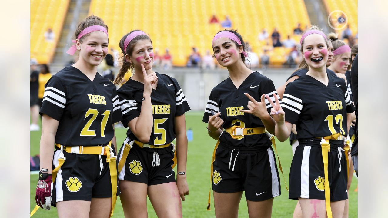 Shaler outlasts Moon at rain-soaked Heinz Field to win Steelers' inaugural  girls flag football championship